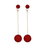 Fashion Ball Drop Earrings