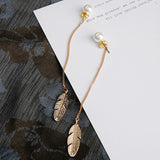 Simulated Pearls Long Tassel Earrings