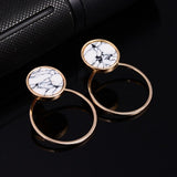 Fashion Faux Stone Stud Earrings