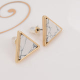 Fashion Faux Stone Stud Earrings