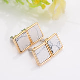 Fashion Faux Stone Stud Earrings