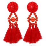 Boho Drop Dangle Fringe Earrings