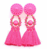 Boho Drop Dangle Fringe Earrings