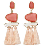 Boho Drop Dangle Fringe Earrings