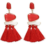 Boho Drop Dangle Fringe Earrings