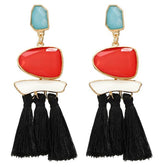 Boho Drop Dangle Fringe Earrings