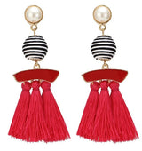 Boho Drop Dangle Fringe Earrings