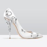 Elegant Silk High Heels