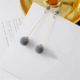 Fashion Ball Drop Earrings