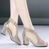 Diamond Leather Heels