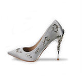 Elegant Silk High Heels