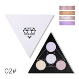 Triangle Glitter Eyeshadow Palette