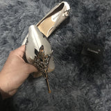 Elegant Silk High Heels