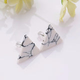Fashion Faux Stone Stud Earrings