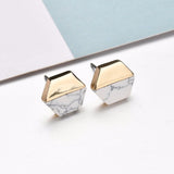 Fashion Faux Stone Stud Earrings