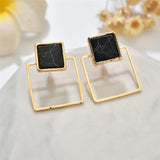 Fashion Faux Stone Stud Earrings