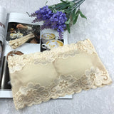 Solid Lace Floral Bras