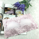 Solid Lace Floral Bras