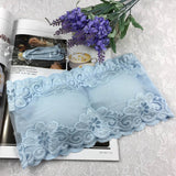 Solid Lace Floral Bras