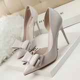 Fashion Bowknot High Heel Shoes