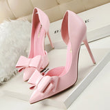 Fashion Bowknot High Heel Shoes