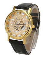 Fashion Skeleton Engraving Wristwatch
