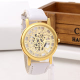 Fashion Skeleton Engraving Wristwatch