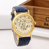 Fashion Skeleton Engraving Wristwatch