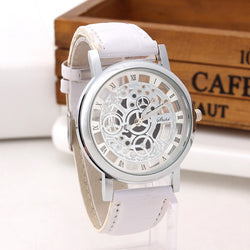 Fashion Skeleton Engraving Wristwatch